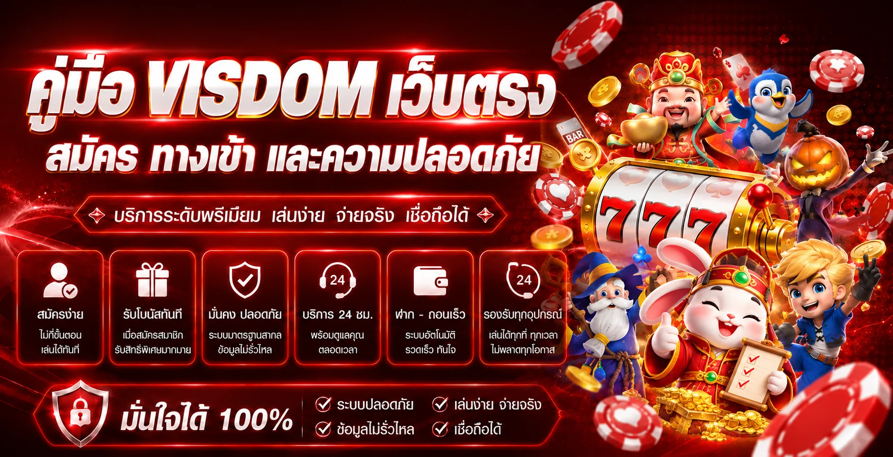 VISDOM คู่มือมือใหม่ สมัคร ทางเข้า ฝากถอนออโต้